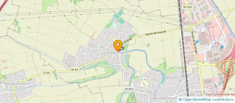 localisation de l'entreprise SCP D'INFIRMIERS FIN ET POINSIGNON  LAMPERTHEIM