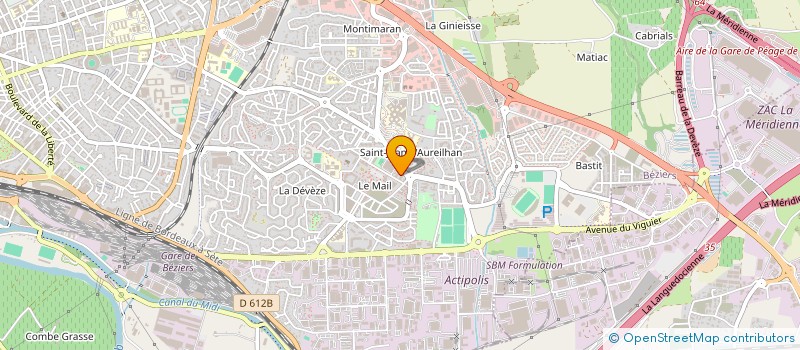 localisation de l'entreprise SCP D'INFIRMIERS GASC - RECEVEUR - VIVANCOS - LAPORTE à BEZIERS