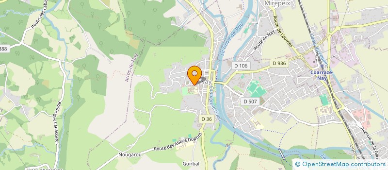 localisation de l'entreprise SCP D'INFIRMIERS PIERRE ESCOUBET - CLAIRE ARANA - LUCIENNE LEROY - DELPHINE BARBE - DELPHINE BERIT-DEBAT - PATRICIA SPRE  NAY