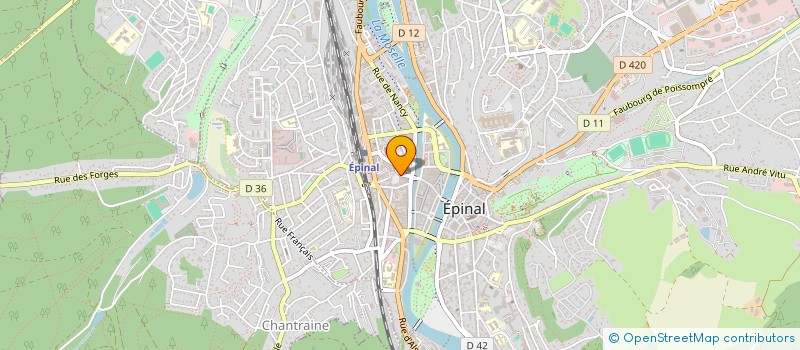 localisation de l'entreprise SCP D'INFIRMIERS UEBERSCHLAG à EPINAL