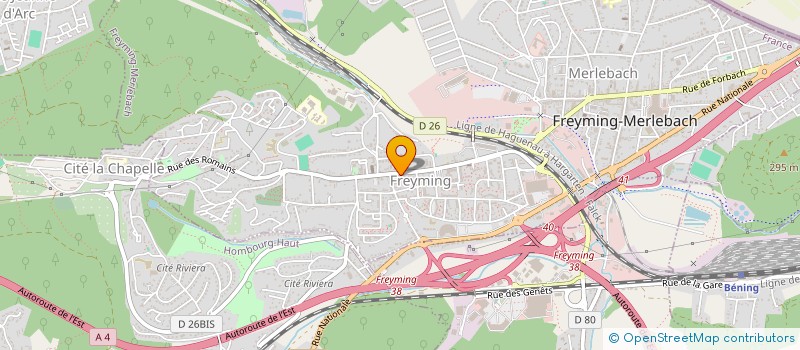 localisation de l'entreprise SCP DACHER MARTIAL ET MICHALOWICZ MARC à FREYMING-MERLEBACH