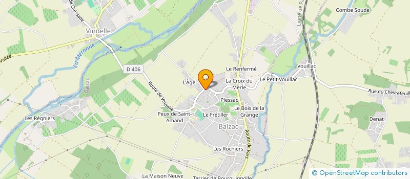 localisation de l'entreprise SCP DE BALZAC à BALZAC