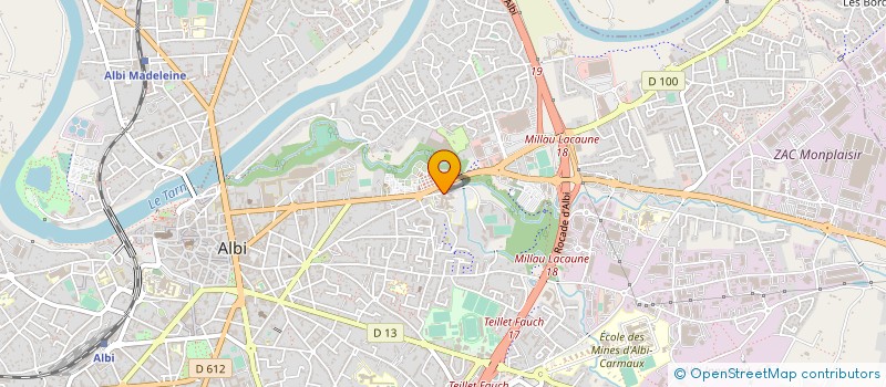 localisation de l'entreprise SCP DE CHIRURGIE VISCERALE HOLMIERE - FOPPA - LALLEMENT à ALBI