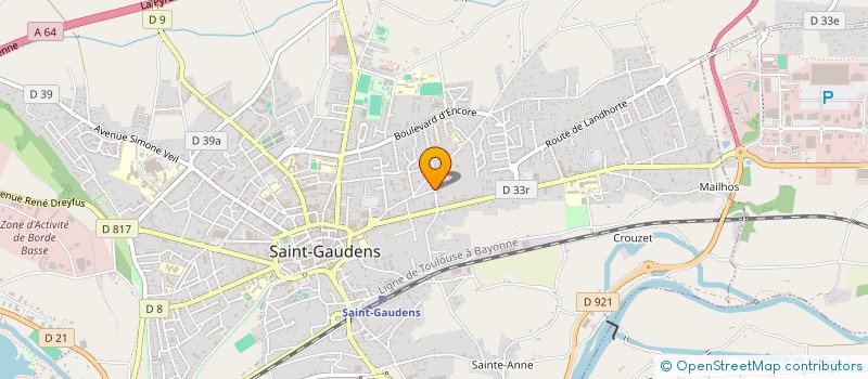 localisation de l'entreprise SCP DE CHIRURGIENS-DENTISTES FOURNIAL BARAT GRANINI à SAINT-GAUDENS