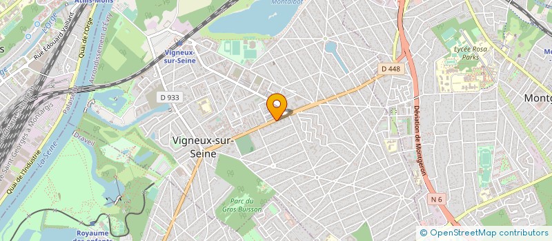 localisation de l'entreprise SCP DE CHIRURGIENS DENTISTES SOLON-LEPIDI à VIGNEUX-SUR-SEINE