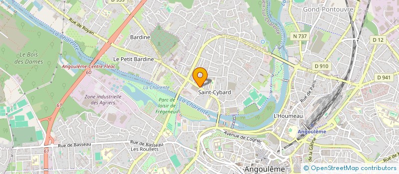 localisation de l'entreprise SCP DE DIRECTEURS DE LABORATOIRE D'ANALYSES DE BIOLOGIE MEDICAL AB DER HALDEN - CALLEC à ANGOULEME