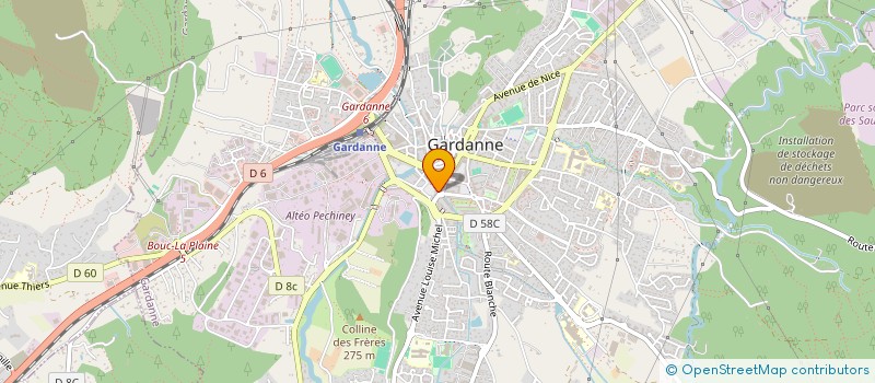 localisation de l'entreprise SCP DE GEOMETRE EXPERT FREDERIC ROUGIER à GARDANNE