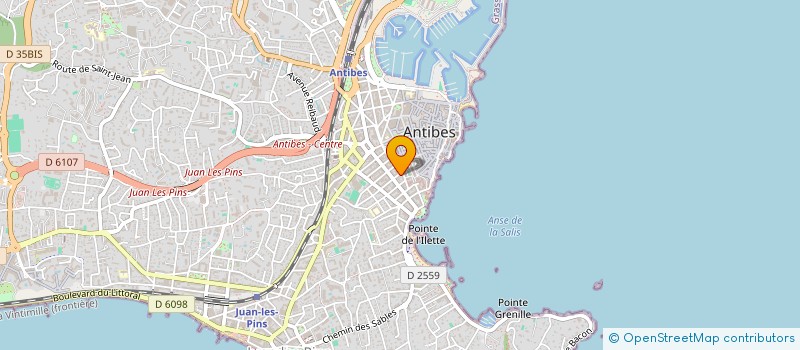 localisation de l'entreprise SCP DE GESTION à ANTIBES