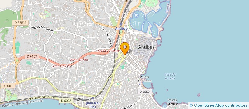 localisation de l'entreprise SCP DE GESTION CHRISTOPHE à ANTIBES