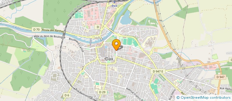 localisation de l'entreprise SCP DE GINESTET DE PUIVERT  DAX