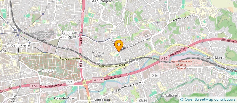 localisation de l'entreprise SCP DE MASSEURS KINESITERAPEUTES PONTICH-BOUDOU-ASSERAF-PAUL- DUCREUX- FERRIER à MARSEILLE