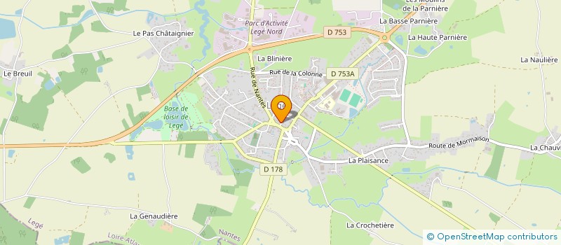 localisation de l'entreprise SCP DE MEDECINE GENERALE DES DOCTEURS B. CHARRUAU, C. AUDRAN, V.FOURNY, J.SELVA ET S.RERAT à LEGE