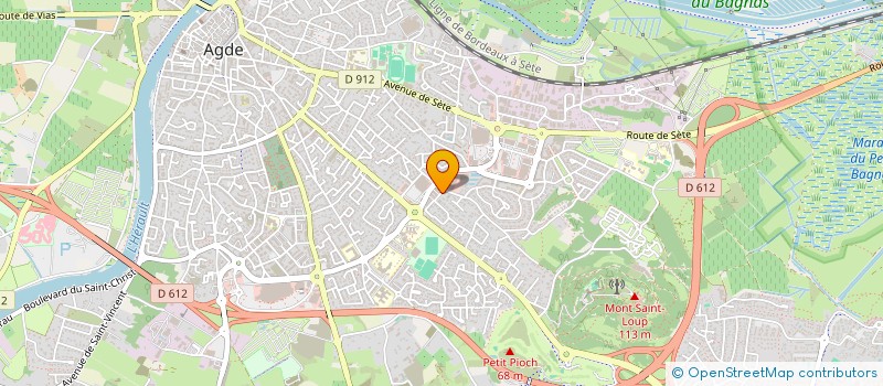 localisation de l'entreprise SCP DE VETERINAIRE COSSE-LALAZ-MAURER à AGDE