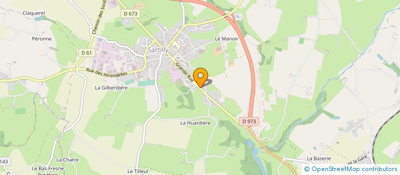 localisation de l'entreprise SCP DE VETERINAIRES BAIE - BOCAGE  SARTILLY-BAIE-BOCAGE