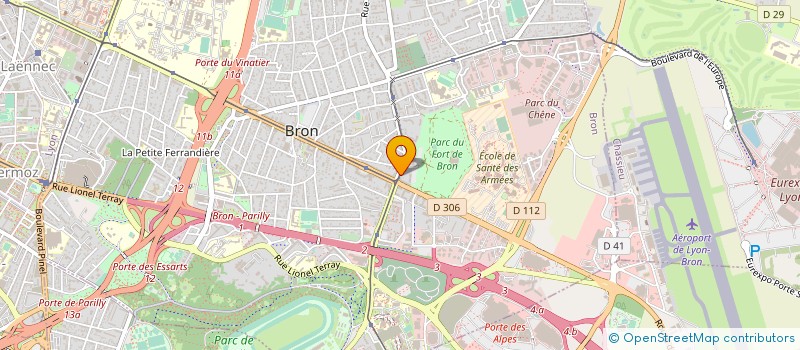localisation de l'entreprise SCP DE VETERINAIRES DES DOCTEURS CARA ET FILLIETTAZ à BRON