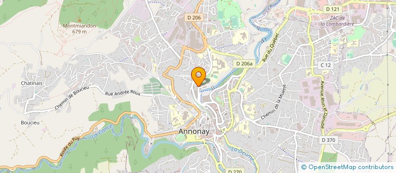 localisation de l'entreprise SCP DE VETERINAIRES MALE, COUPAT, BOYER, LOPEZ ET DELACROIX  DAVEZIEUX