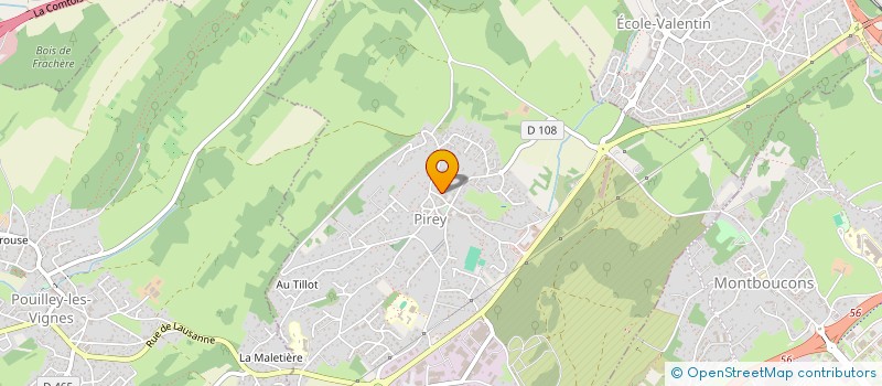 localisation de l'entreprise SCP DE VETERINAIRES MARTIN POUX NEAULT GUILLEREY ET ROCHET-BLANC  PIREY