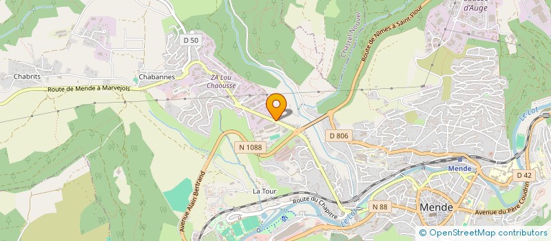 localisation de l'entreprise SCP DE VETERINAIRES SAINT LEGER - MERCIER - DELOR  MENDE