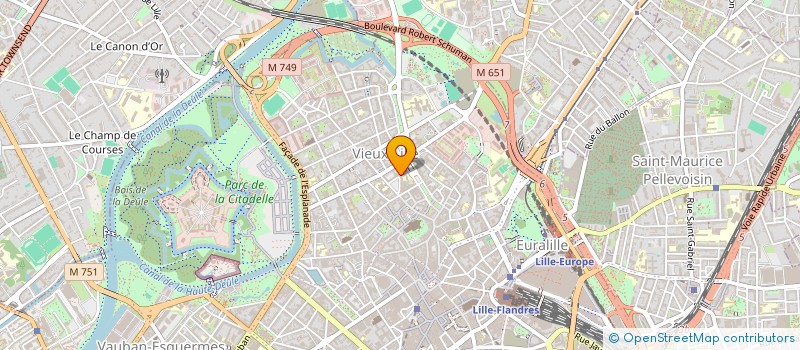 localisation de l'entreprise SCP DEBEURME E SERGNI B & DEBEURME P à LILLE