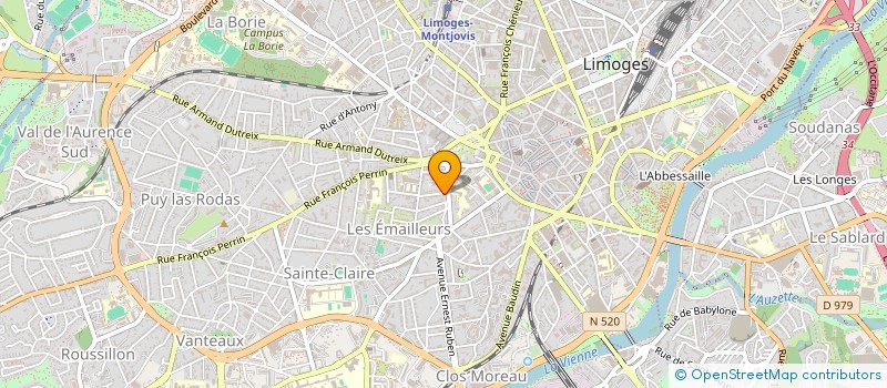 localisation de l'entreprise SCP DEBLOIS PHILIPPE ET DANCIE SOLANGE à LIMOGES