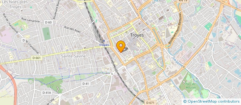 localisation de l'entreprise SCP DEGAND-PORET à TROYES