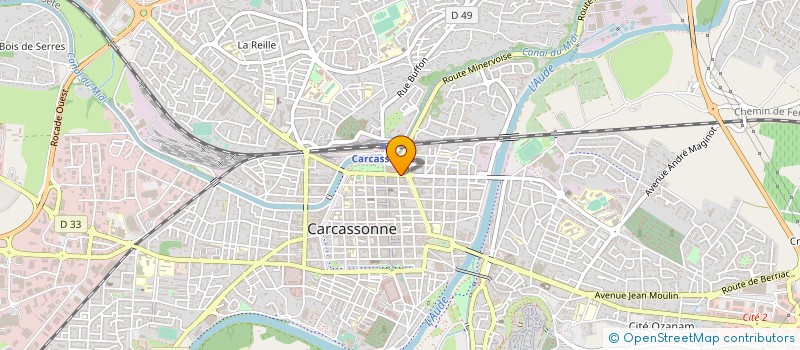 localisation de l'entreprise SCP DELDEBAT RIVEL  CARCASSONNE
