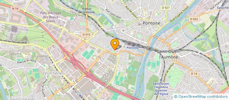 localisation de l'entreprise SCP DELETTRE COLAERT GOUSSEAU  PONTOISE