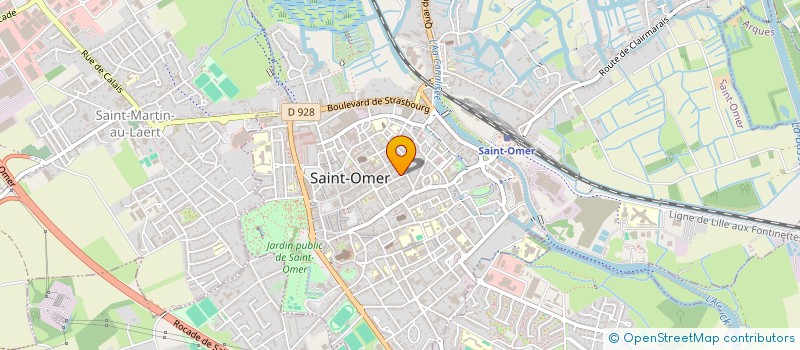 localisation de l'entreprise SCP DEMUYNCK-MINNE à SAINT-OMER