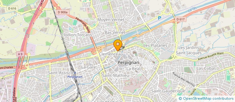 localisation de l'entreprise SCP DENTISTES POURE ET LECLERCQ à PERPIGNAN