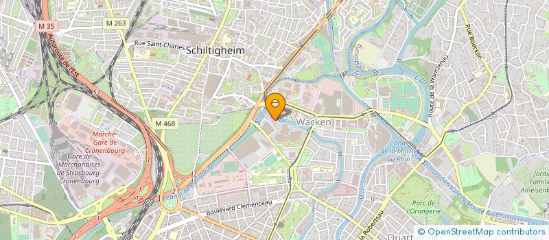 localisation de l'entreprise SCP DES DOCTEURS BERTHELEN CLAVERT LUDIG ET OFFNER à STRASBOURG