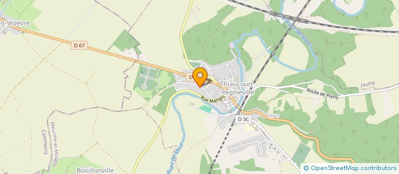 localisation de l'entreprise SCP DES DOCTEURS BERTINOTTI HELLUY ET HELLUY  THIAUCOURT-REGNIEVILLE