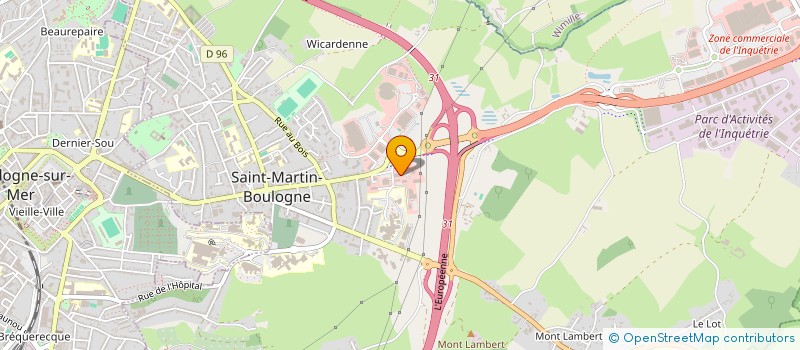 localisation de l'entreprise SCP DES DOCTEURS DAMIE, HEUDEL ,DONNEAUD, BOUXIN ET ROLLAND à SAINT-MARTIN-BOULOGNE