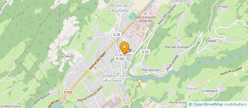 localisation de l'entreprise SCP DES DOCTEURS LHERMET MARJOLAINE, GAILLARD FABIEN, DE GUIBERT BEATRICE ET TOURY MARTHE à VALGELON-LA ROCHETTE
