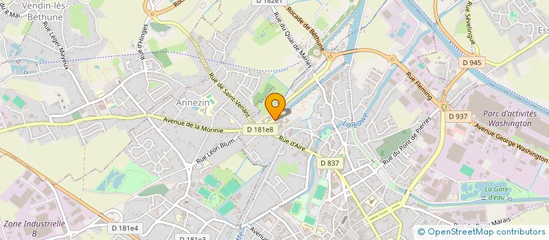 localisation de l'entreprise SCP DES DOCTEURS PATOIR JAMAL ET SCOHY à BETHUNE