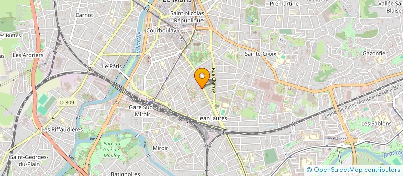 localisation de l'entreprise SCP DES DOCTEURS POTTIER ET RIVEREAU à LE MANS