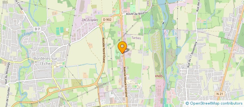 localisation de l'entreprise SCP DES DOCTEURS SORRIBAS ET RICHEM VETERINAIRES ASSOCIES  BORDERES-SUR-L'ECHEZ