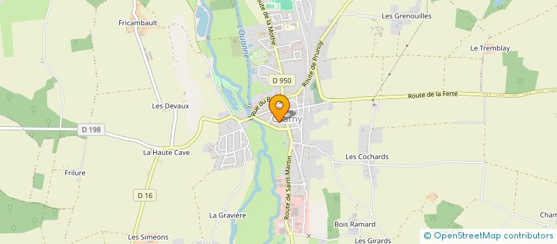 localisation de l'entreprise SCP DES DOCTEURS VETERINAIRES DIZIEN-GERBI-LEGRU-LEGRU-SARRAZIN- VASSALLO à CHARNY OREE DE PUISAYE