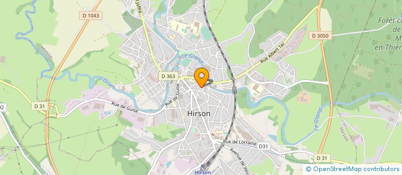 localisation de l'entreprise SCP DES DOCTEURS VETERINAIRES VIGNON ET GOVAERTS à HIRSON