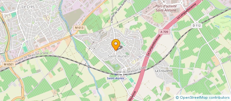 localisation de l'entreprise SCP DES DR LAURETTE ET FRANCOIS REBOUL  SAINT-AUNES