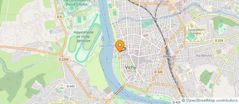 localisation de l'entreprise SCP DES DR LOISY-BOUEZ à VICHY