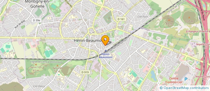 localisation de l'entreprise SCP DES DRS GILLET GRAS ET HENRY  HENIN-BEAUMONT