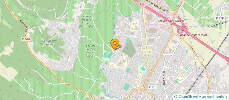 localisation de l'entreprise SCP DES MASSEURS KINESITHERAPEUTES GRILLET PERNOT à BEAUNE