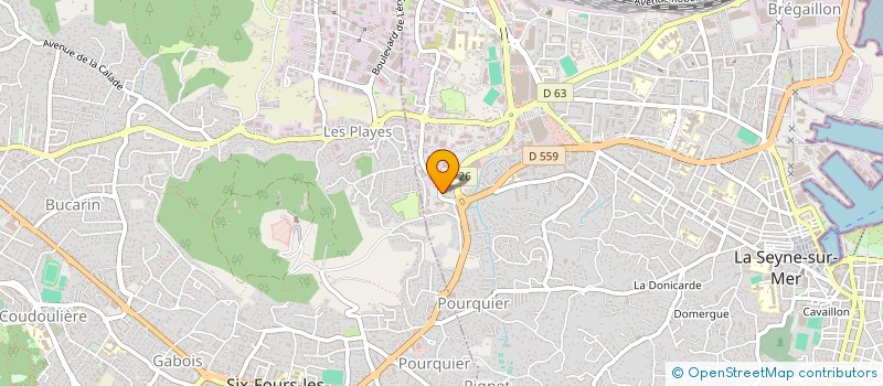 localisation de l'entreprise SCP DES MEDECINS PIERE SARRADON - JEROME CAU à LA SEYNE-SUR-MER