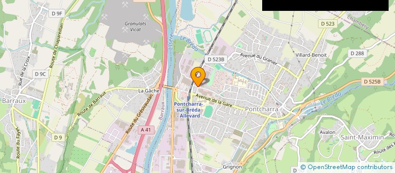 localisation de l'entreprise SCP DES VETERINAIRES SOYER - BRUYERE à PONTCHARRA
