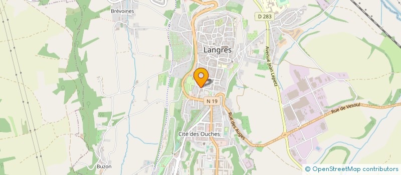 localisation de l'entreprise SCP DESCHARMES-DIDIER-PACOTTE à LANGRES