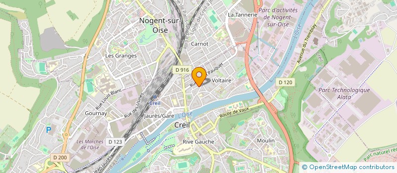 localisation de l'entreprise SCP DESJARDINS - LE GAC - PACAUD  CREIL