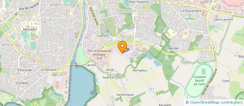 localisation de l'entreprise SCP DESMULLIER MERCADIER BIGOTEAU COMMISSAIRES DE JUSTICE ASSOCIES, SOCIETE CIVILE PROFESSIONNELLE TITULAIRE D'UN OFFICE à VANNES