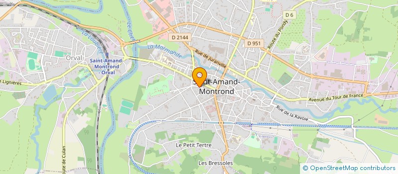 localisation de l'entreprise SCP DMM à SAINT-AMAND-MONTROND