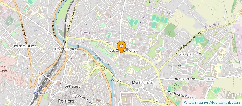 localisation de l'entreprise SCP DOCTEURS BORDAGE ET CIBER  POITIERS