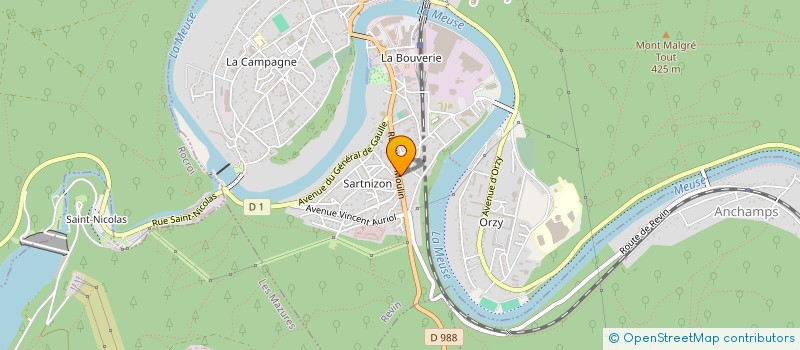 localisation de l'entreprise SCP DOCTEURS CACHELIN ET FABRE à REVIN